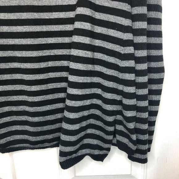 CALVIN Klein Striped Grey & Black Pullover Sweater large - Picture 4 of 7